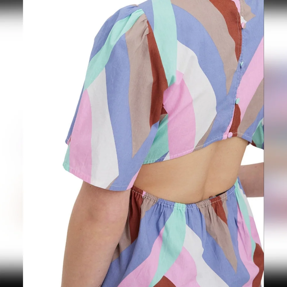 New Vero Moda Riley Peplum top - Picture 4 of 5